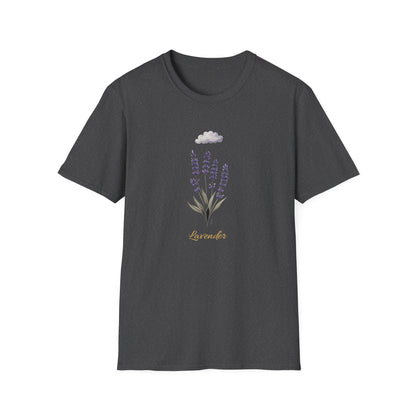 Lavender Calm T-Shirt | Wildflower Shirt for Women | Botanical Nature Mood Tee | Minimalist Floral T-Shirt | Soft Retro Gift for Her