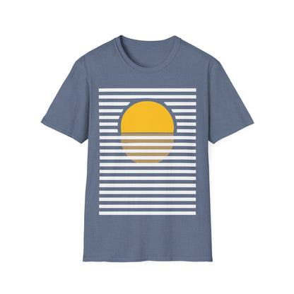 Minimal Rising Sun Graphic T-Shirt | Unisex