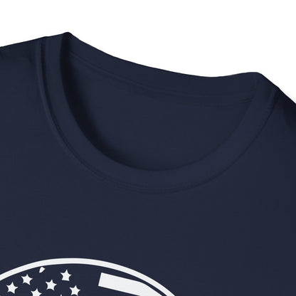 Patriotic Camping T-Shirt - American Flag Outdoor Graphic Tee - Nature Lover's Hiking Shirt - Perfect for 2024 Election Season