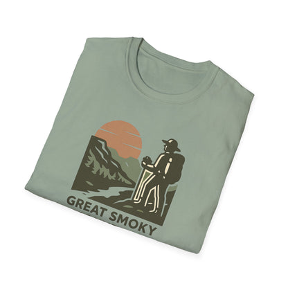 Great Smoky Mountains National Park Shirt | Vintage Hiking T-Shirt with Coordinates | Smoky Mountains Hiker Gift | Retro Nature Lover Tee