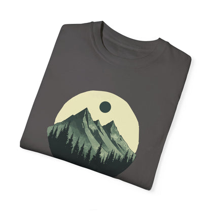 Mountain Peaks Nature T-Shirt - Minimalist Mountain Design | Outdoor Graphic Tee | Adventure Apparel