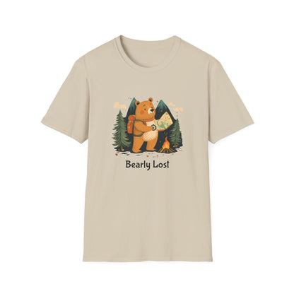 Bearly Lost Funny Hiking T-Shirt | Sarcastic Bear Outdoor Adventure Tee | Perfect Gift for Husband or Boyfriend | Nature Lover Camping Shirt