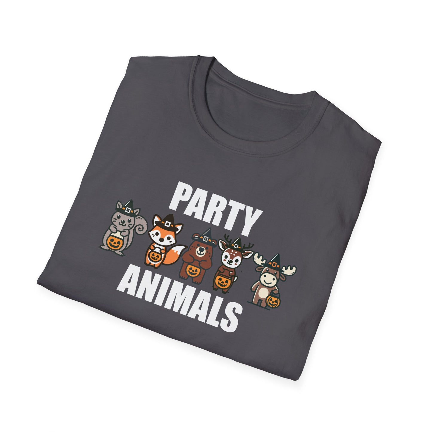 Party Animals Halloween T-Shirt - Funny Trick-Or-Treat Animal Tee - Forest Animals Halloween Costume Shirt