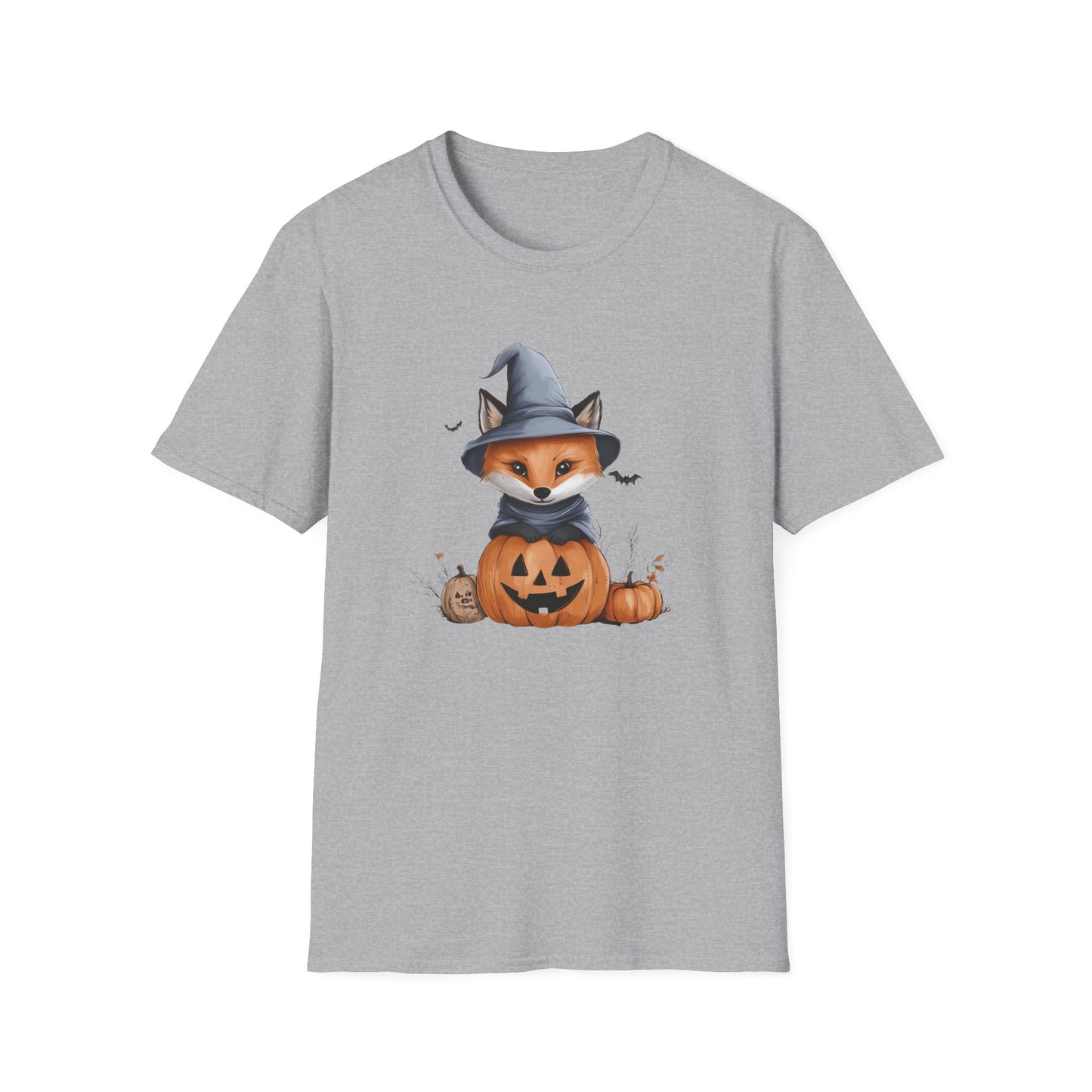 Cute Fox Halloween Shirt - Witch Fox in Pumpkin Graphic Tee - Spooky Season Fall Apparel - Halloween Gift for Fox Lovers