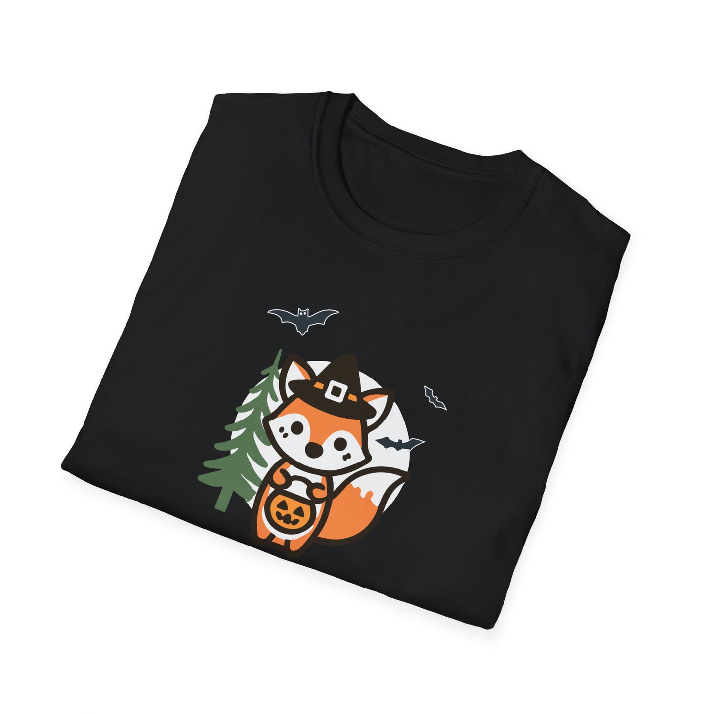 Cute Fox Halloween Trick or Treat T-Shirt | Adorable National Park Animal Illustration Tee | Perfect for Halloween and Nature Lovers