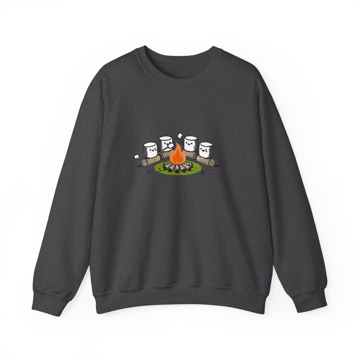 Campfire Marshmallows Sweatshirt - Cute Outdoor Camping Graphic Sweatshirt | Unisex