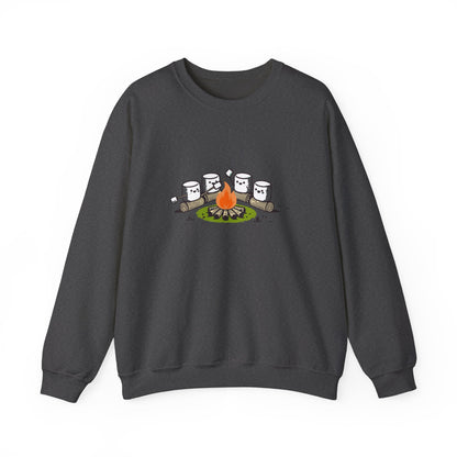Campfire Marshmallows Sweatshirt - Cute Outdoor Camping Graphic Sweatshirt | Unisex