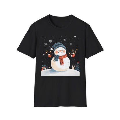 Winter Wonderland Snowman T-Shirt, Cute Holiday Shirt, Cozy Christmas Tee, Womens Winter Shirt, Snowflake T-Shirt, Festive Winter Apparel