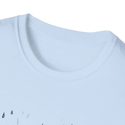 Rain Lover T-Shirt | Cozy Minimalist Aesthetic | Umbrella Rainy Day Outfit | Weather Lover Gift | Fall & Spring Fashion | Introvert Gift