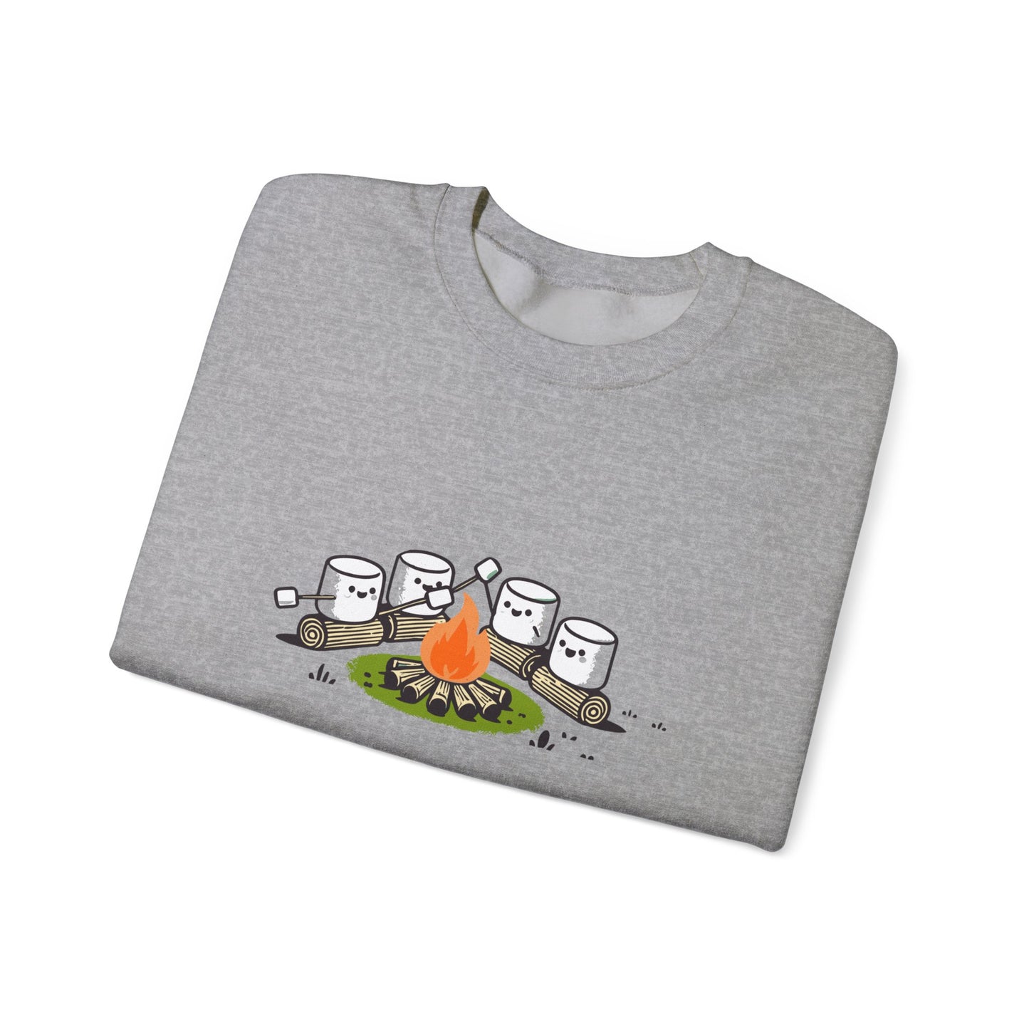 Campfire Marshmallows Sweatshirt - Cute Outdoor Camping Graphic Sweatshirt | Unisex