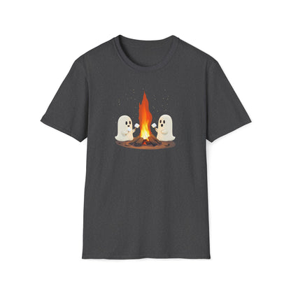 Halloween Ghost Campfire T-Shirt, Camping Shirt, Cute Spooky Tee, Halloween Party Outfit, Halloween 2024, Ghostly Campfire