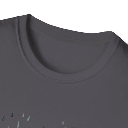 Rain Lover T-Shirt | Cozy Minimalist Aesthetic | Umbrella Rainy Day Outfit | Weather Lover Gift | Fall & Spring Fashion | Introvert Gift