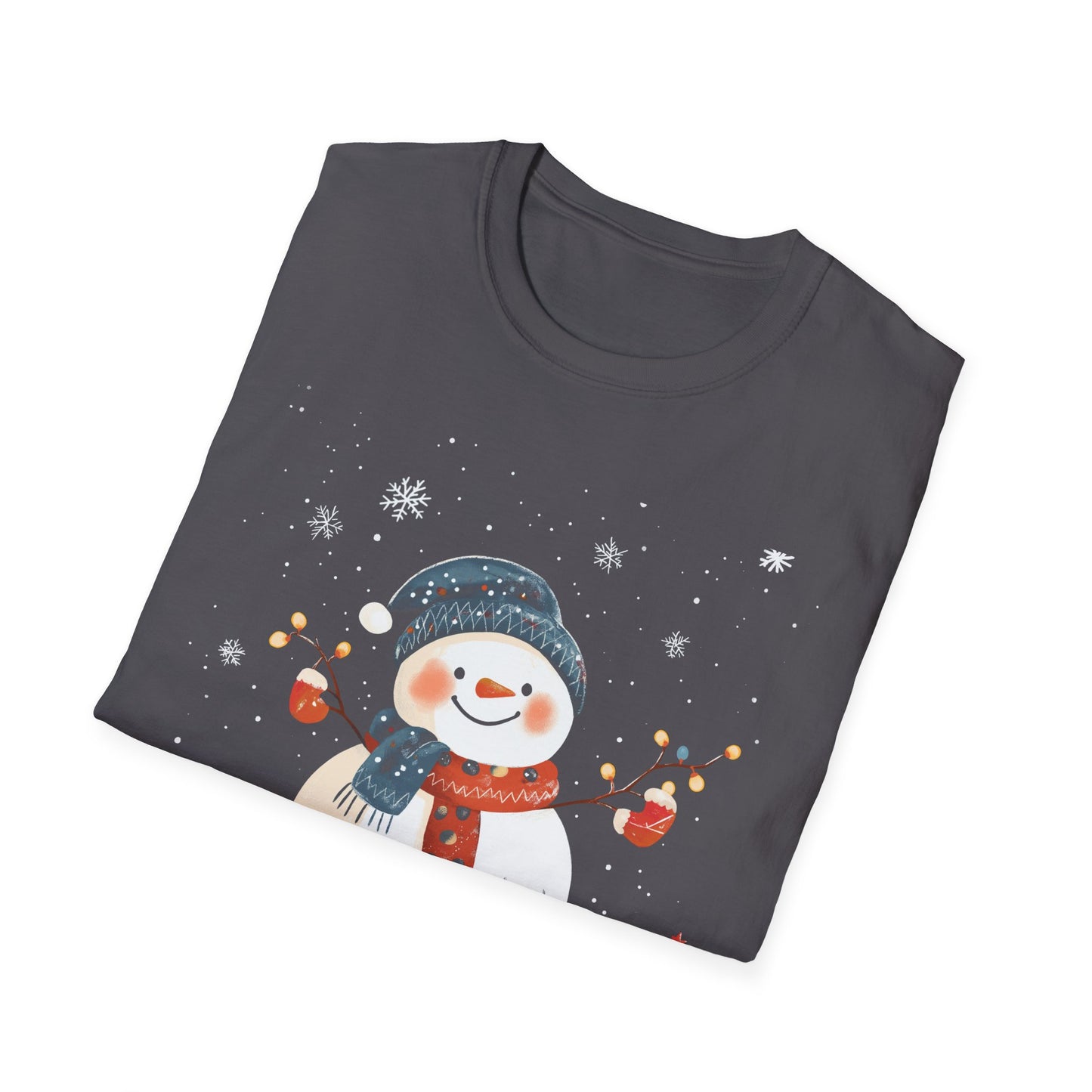 Winter Wonderland Snowman T-Shirt, Cute Holiday Shirt, Cozy Christmas Tee, Womens Winter Shirt, Snowflake T-Shirt, Festive Winter Apparel