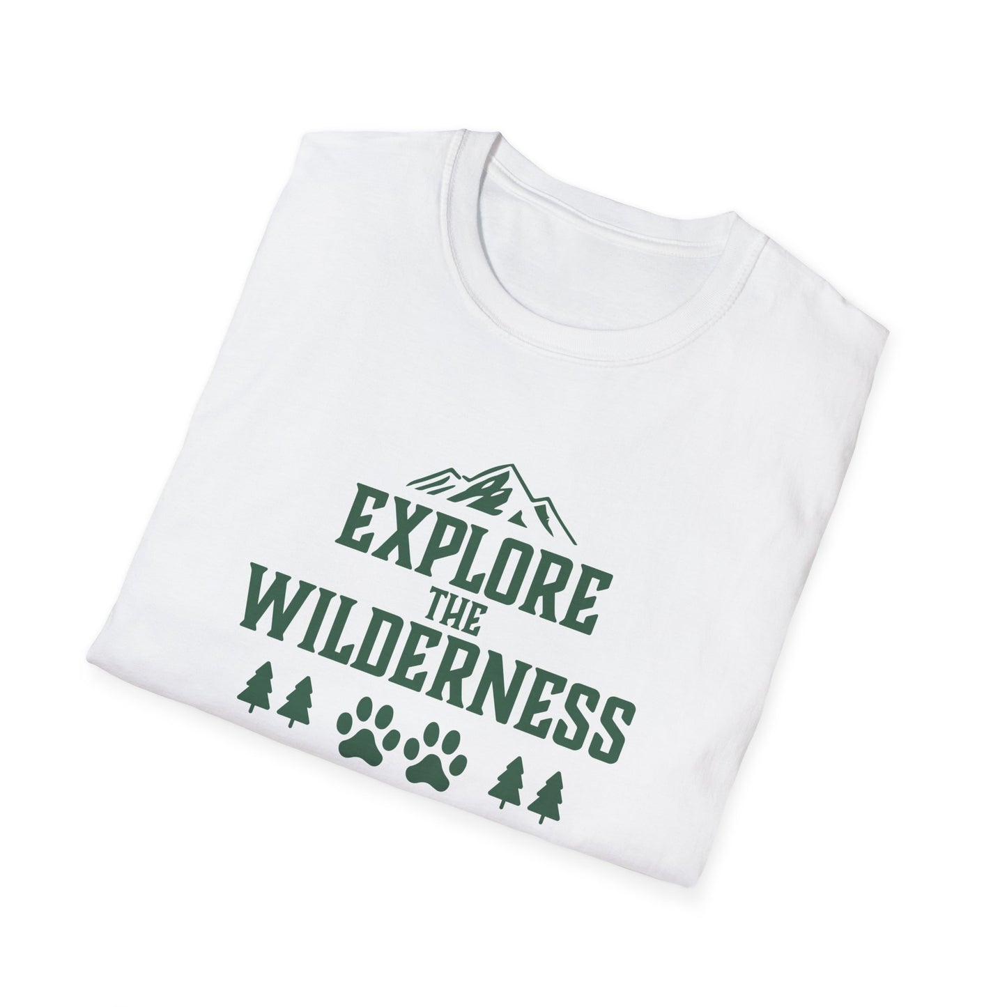 Mountain Adventure T-Shirt | Outdoor Nature Lover Tee, Hiking & Camping Shirt | Wilderness Exploration Apparel, Mountains and Paw Prints