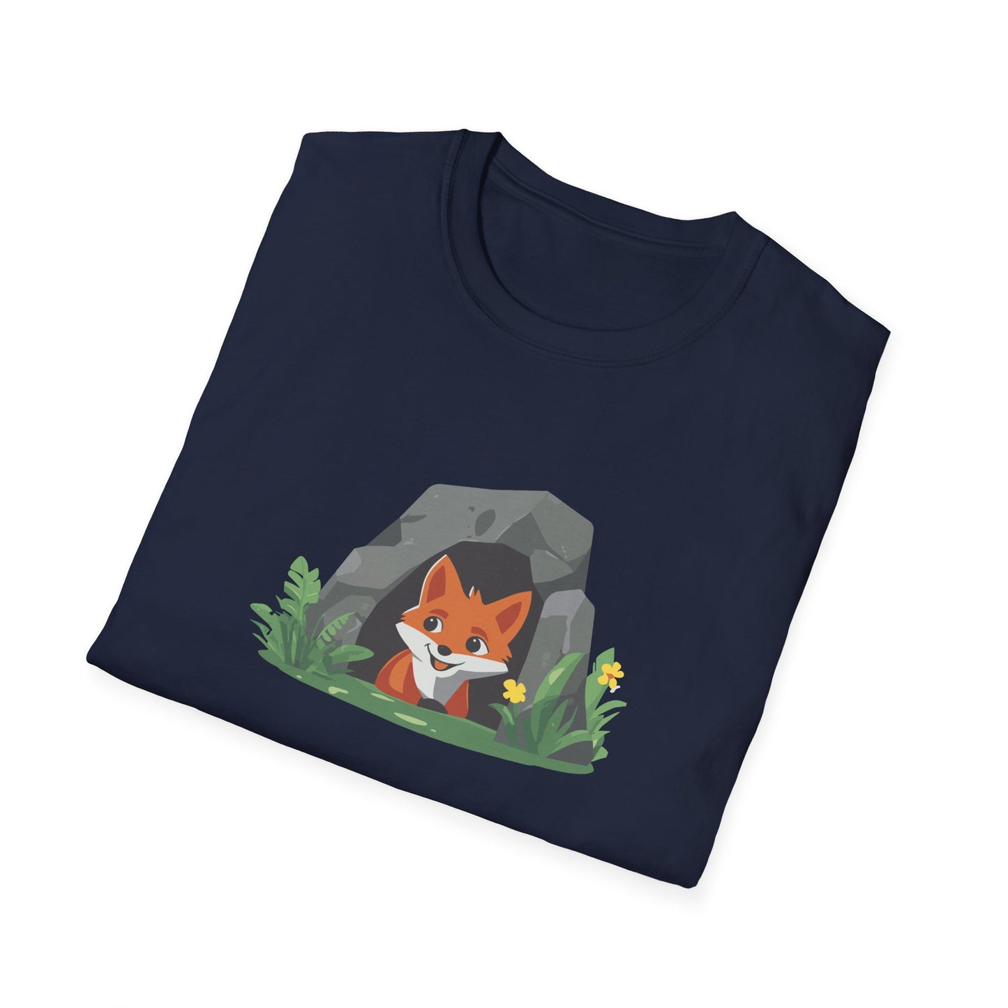 Adorable Fox Cave T-Shirt | Cute Woodland Animal Graphic Tee | Perfect for Nature Lovers, National Park Enthusiasts, and Outdoor Adventures