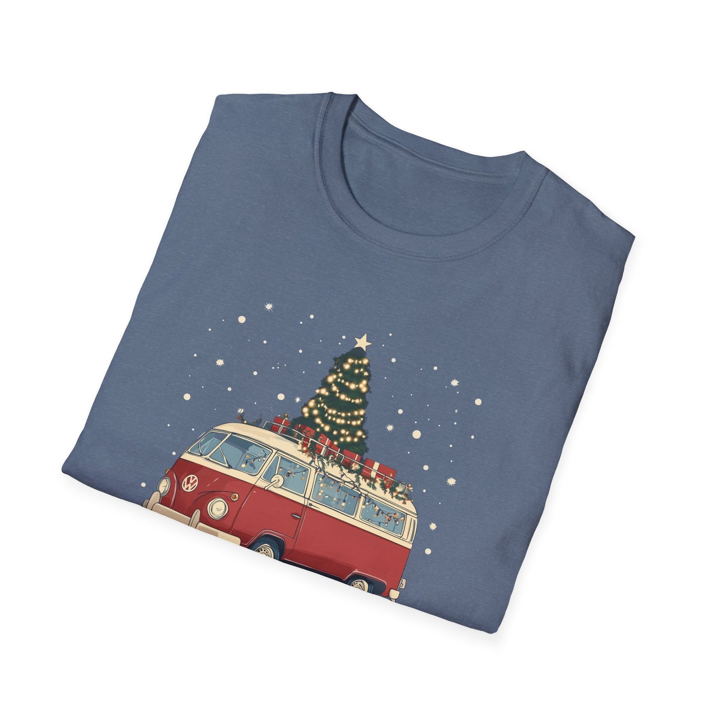 Christmas Van Life T-shirt | Cozy Holiday Camper Tee | Festive Gift for Van Life Lovers and Outdoor Adventurers, Merry Van Life