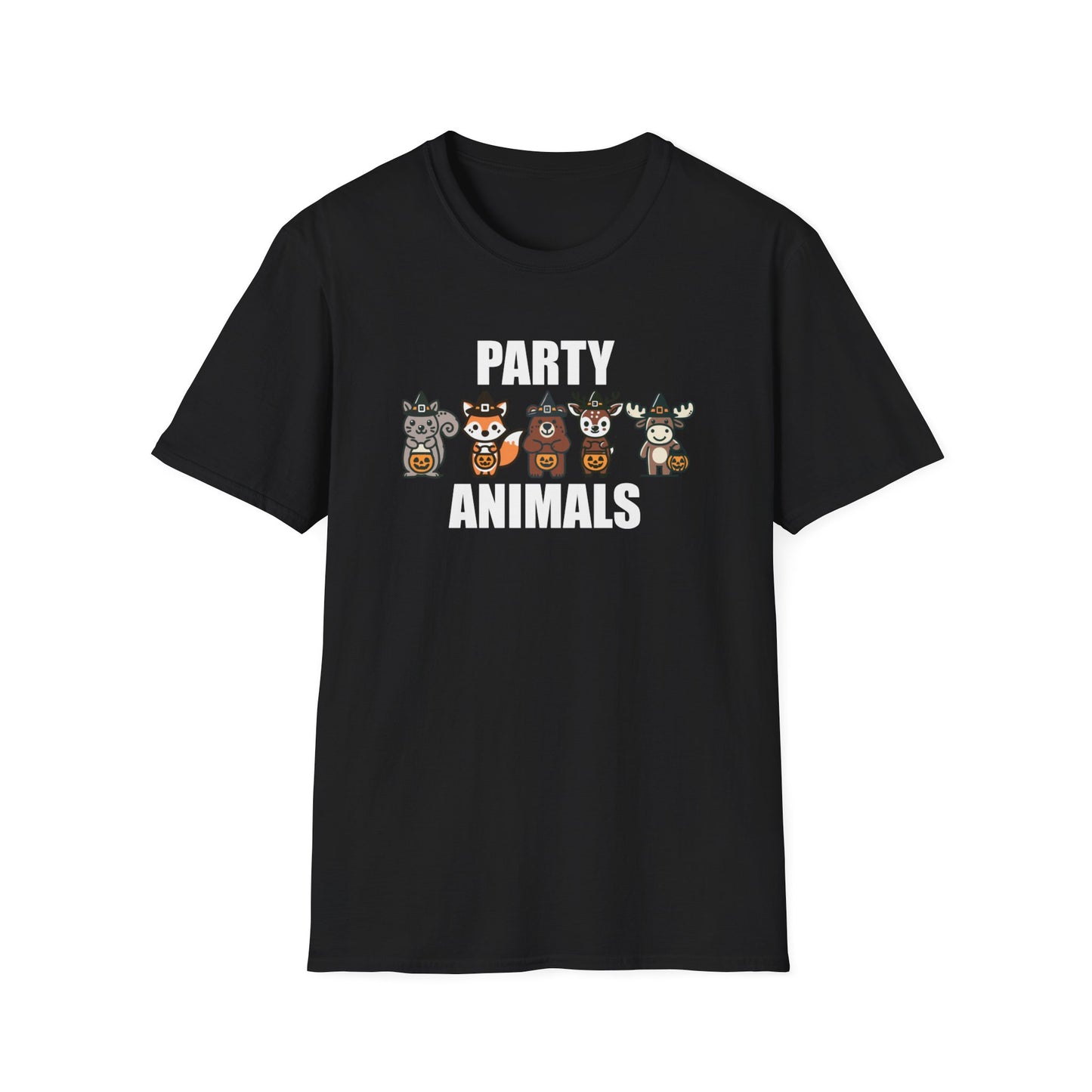 Party Animals Halloween T-Shirt - Funny Trick-Or-Treat Animal Tee - Forest Animals Halloween Costume Shirt