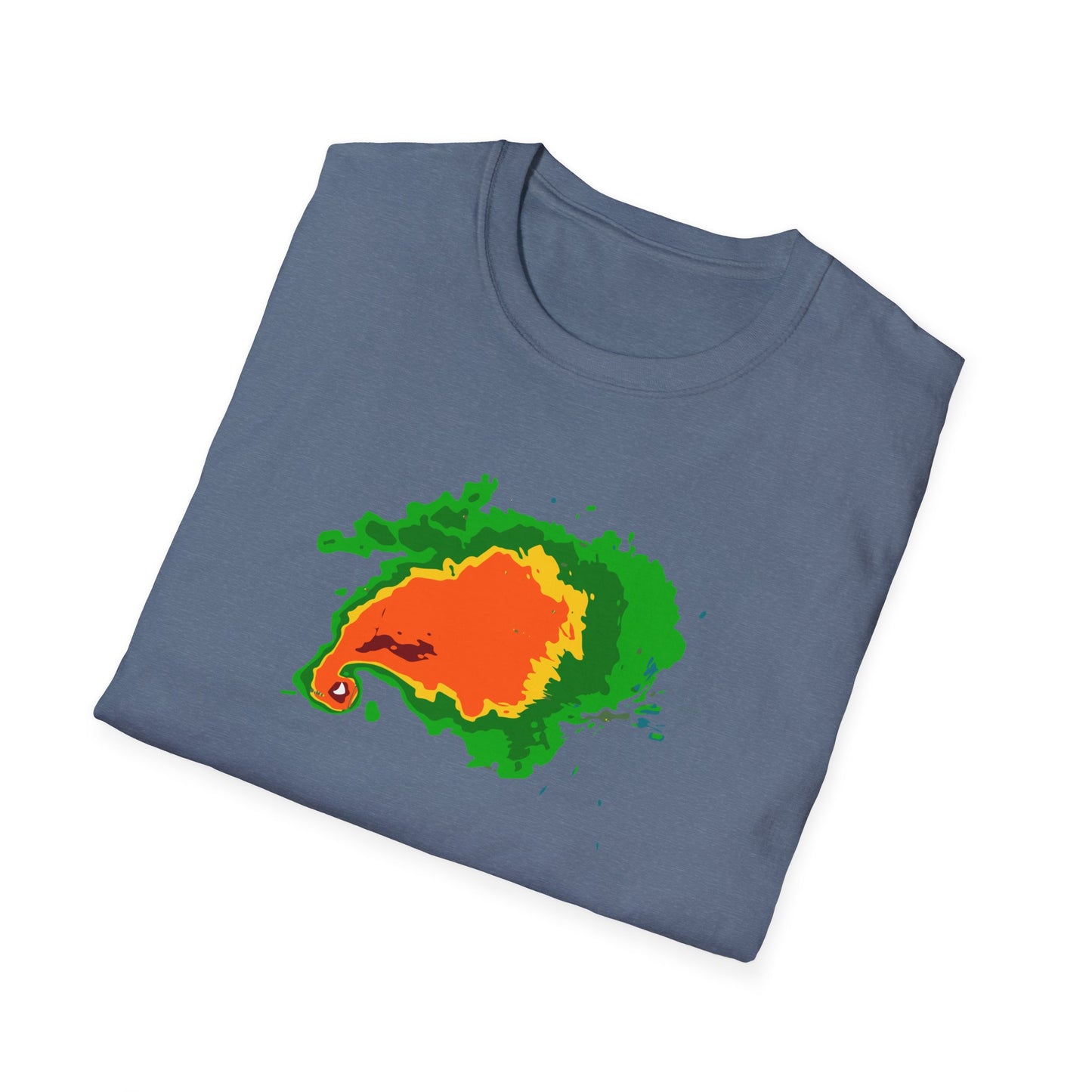 Weather Radar Hook Echo Supercell Design for Tornado Weather Enthusiasts - Storm Chaser Tee