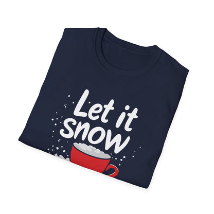 Let it Snow Coffee Lover T-shirt, Christmas T-shirt, Coffee T-shirt