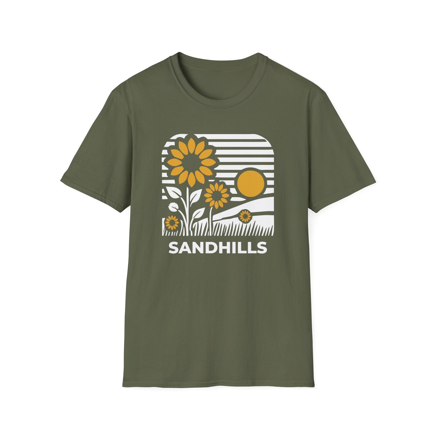 Sandhills Sunflower T-Shirt | Nature Inspired Tee | Sunflower Graphic Shirt | Outdoor Adventure Clothing