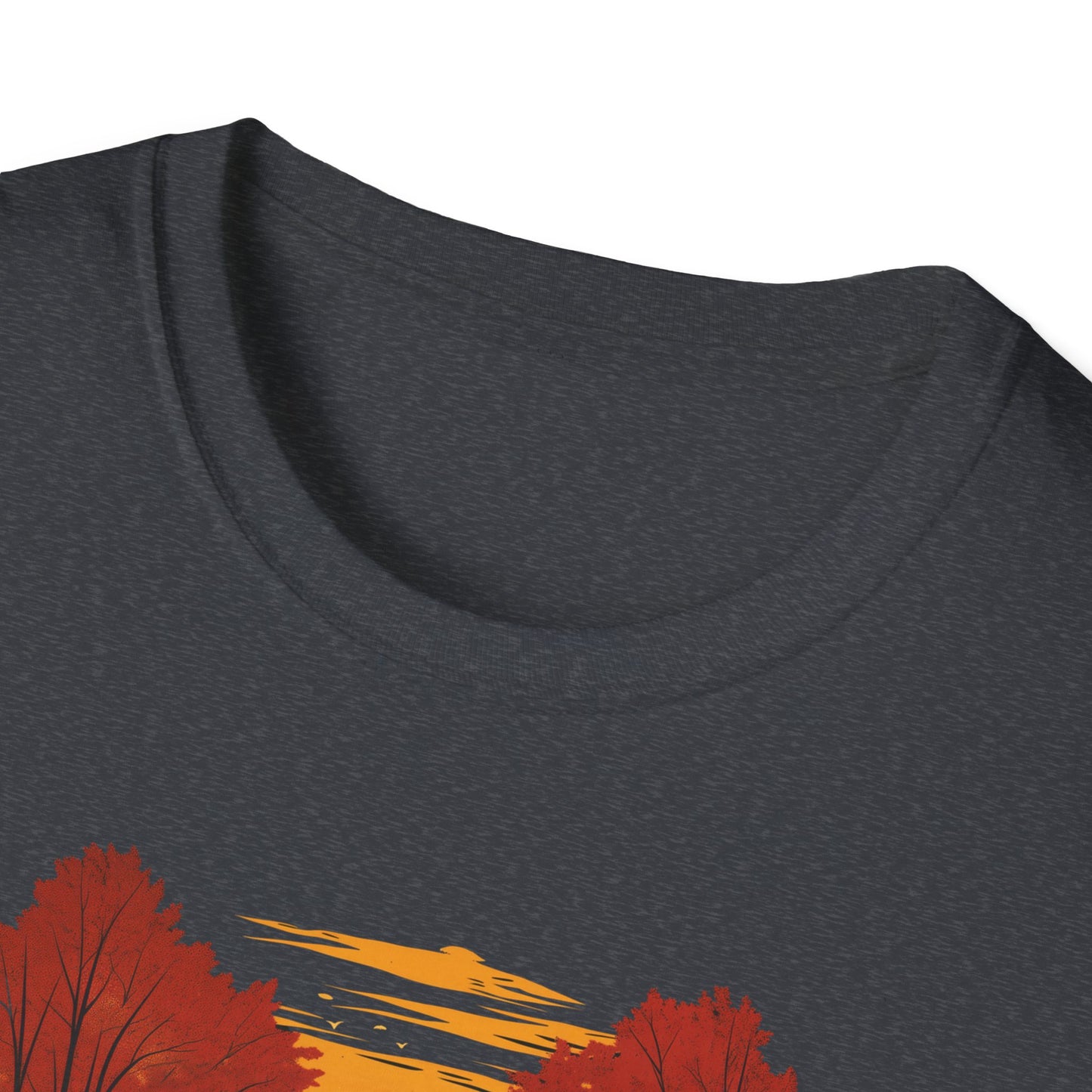 Autumn Adventure Awaits T-Shirt | Fall Nature Graphic | Covered Bridge Fall Shirt | Autumn Road Trip Shirt | Fall Apparel for Nature Lovers