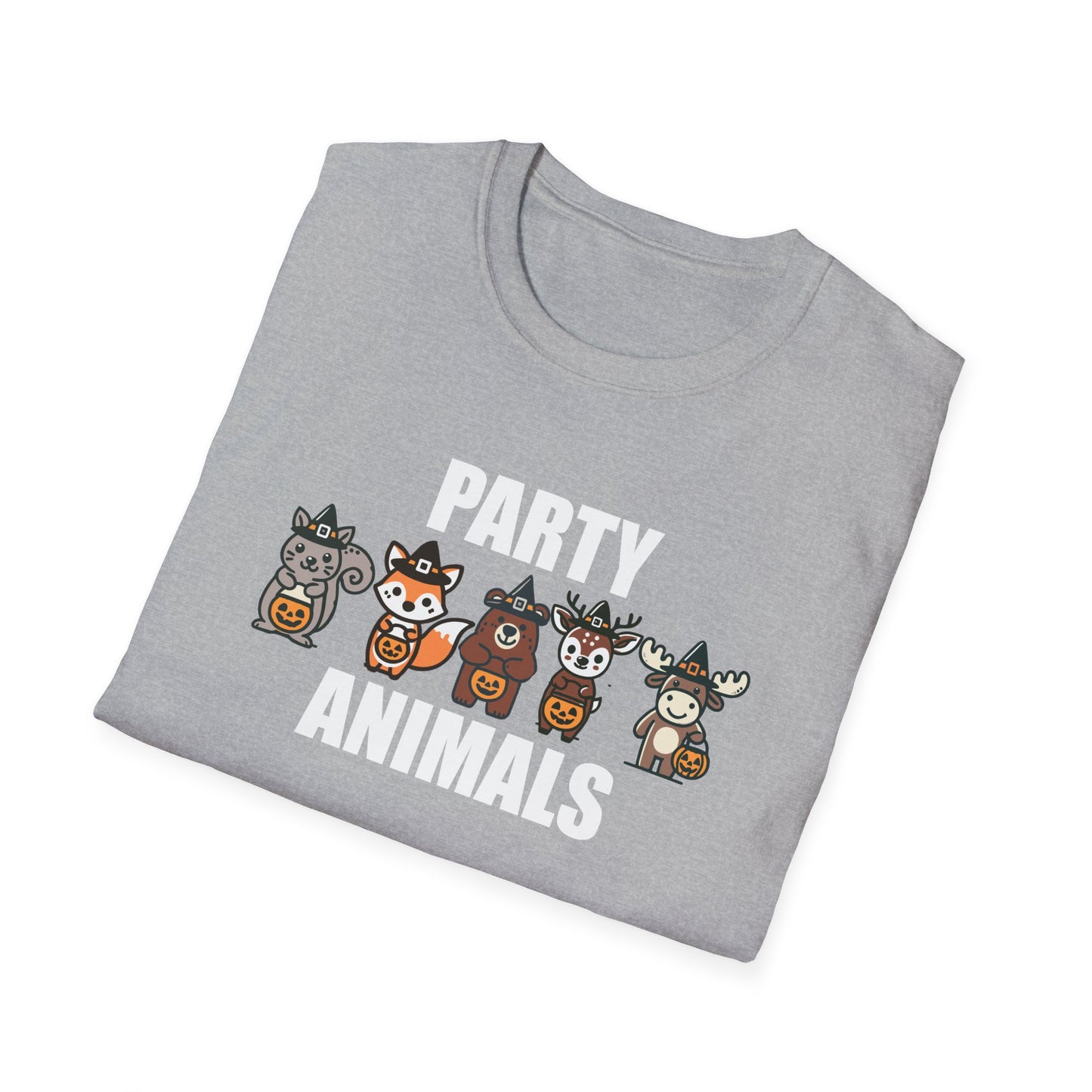 Party Animals Halloween T-Shirt - Funny Trick-Or-Treat Animal Tee - Forest Animals Halloween Costume Shirt