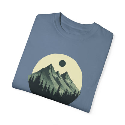 Mountain Peaks Nature T-Shirt - Minimalist Mountain Design | Outdoor Graphic Tee | Adventure Apparel