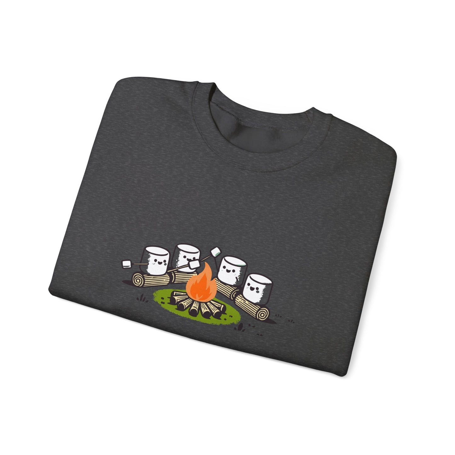 Campfire Marshmallows Sweatshirt - Cute Outdoor Camping Graphic Sweatshirt | Unisex