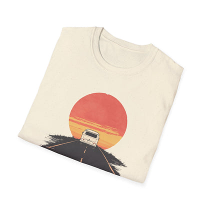 Chasing Sunsets T-Shirt | Retro Road Trip Tee | Outdoor Adventure Shirt | Hiking & Camping Gift | Van Life Travel Tee