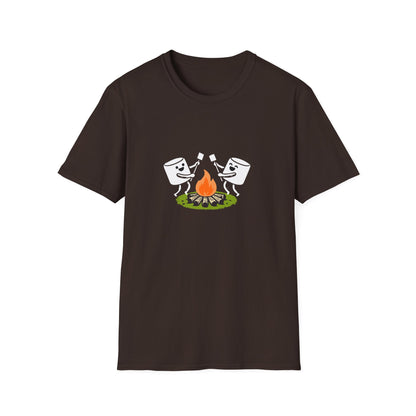 Campfire Dancing Marshmallows T-Shirt - Cute Outdoor Camping Graphic Tee