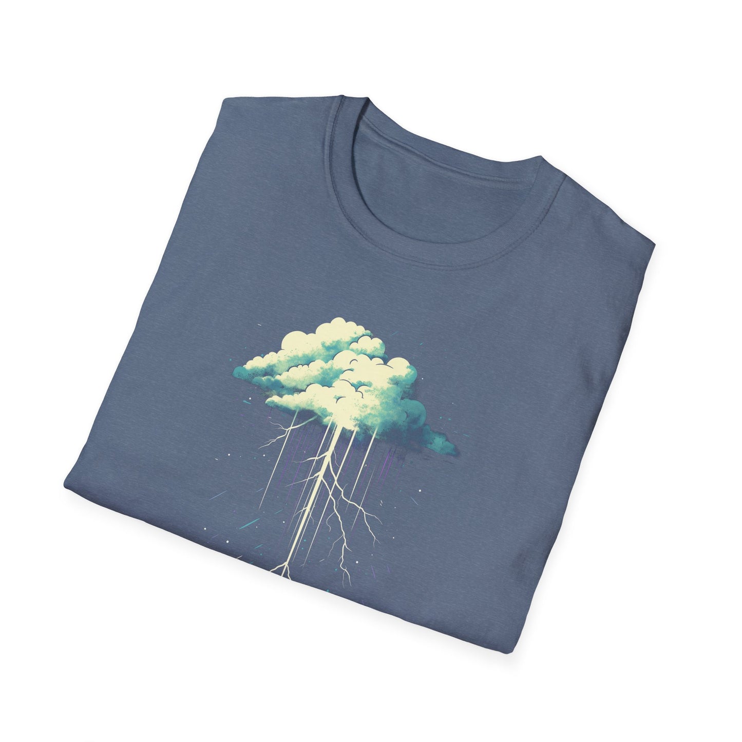 Lightning Storm T-Shirt | Minimalist Thunderstorm Graphic Tee | Meteorology Shirt Gift for Weather Enthusiasts