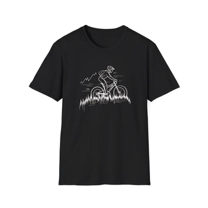 Mountain Bike Heartbeat Shirt for Adventure Lovers, Perfect Biking Gift for Him, Outdoor Cyclist Tee, Unique Present for Bikers