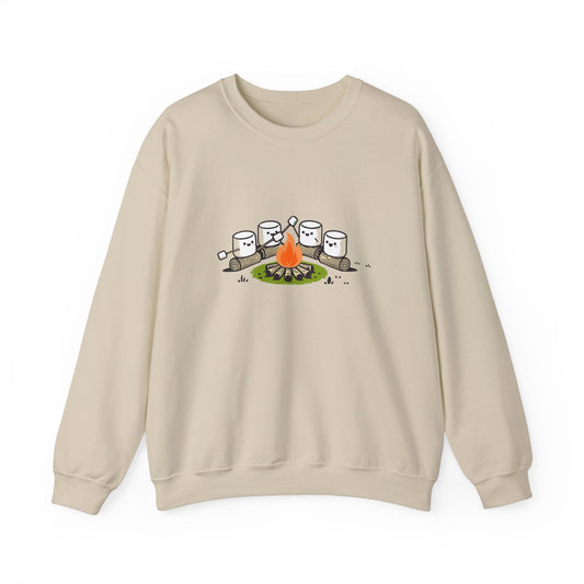 Campfire Marshmallows Sweatshirt - Cute Outdoor Camping Graphic Sweatshirt | Unisex