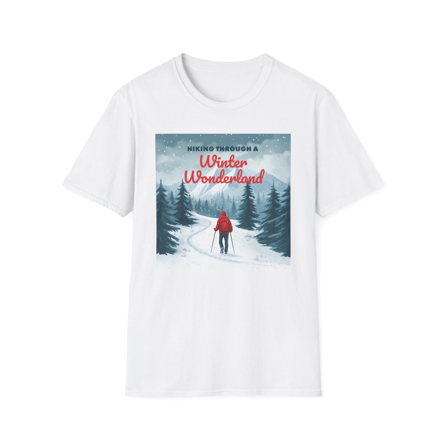 Winter Wonderland Hiking T-Shirt - Outdoor Adventure Tee Gift for Nature Lovers, National Park Enthusiasts, Hikers, Trail Lovers, Wilderness