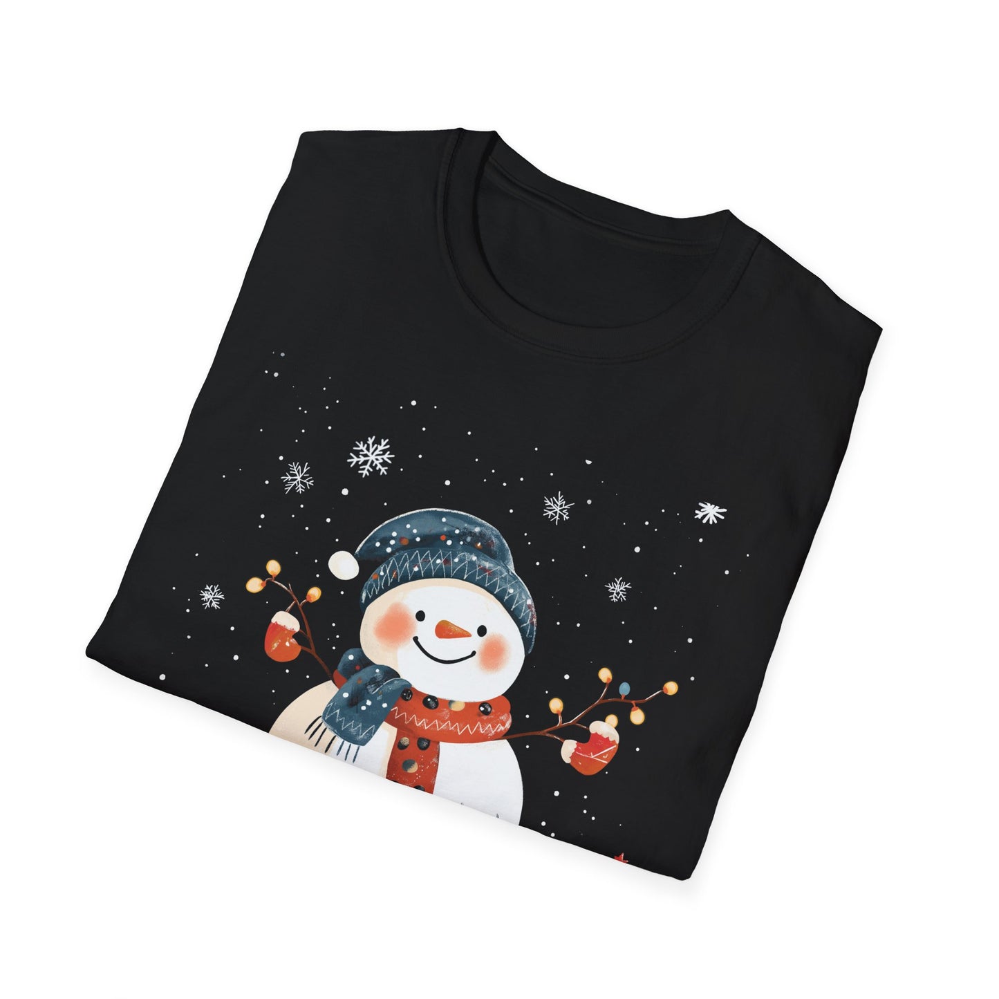 Winter Wonderland Snowman T-Shirt, Cute Holiday Shirt, Cozy Christmas Tee, Womens Winter Shirt, Snowflake T-Shirt, Festive Winter Apparel