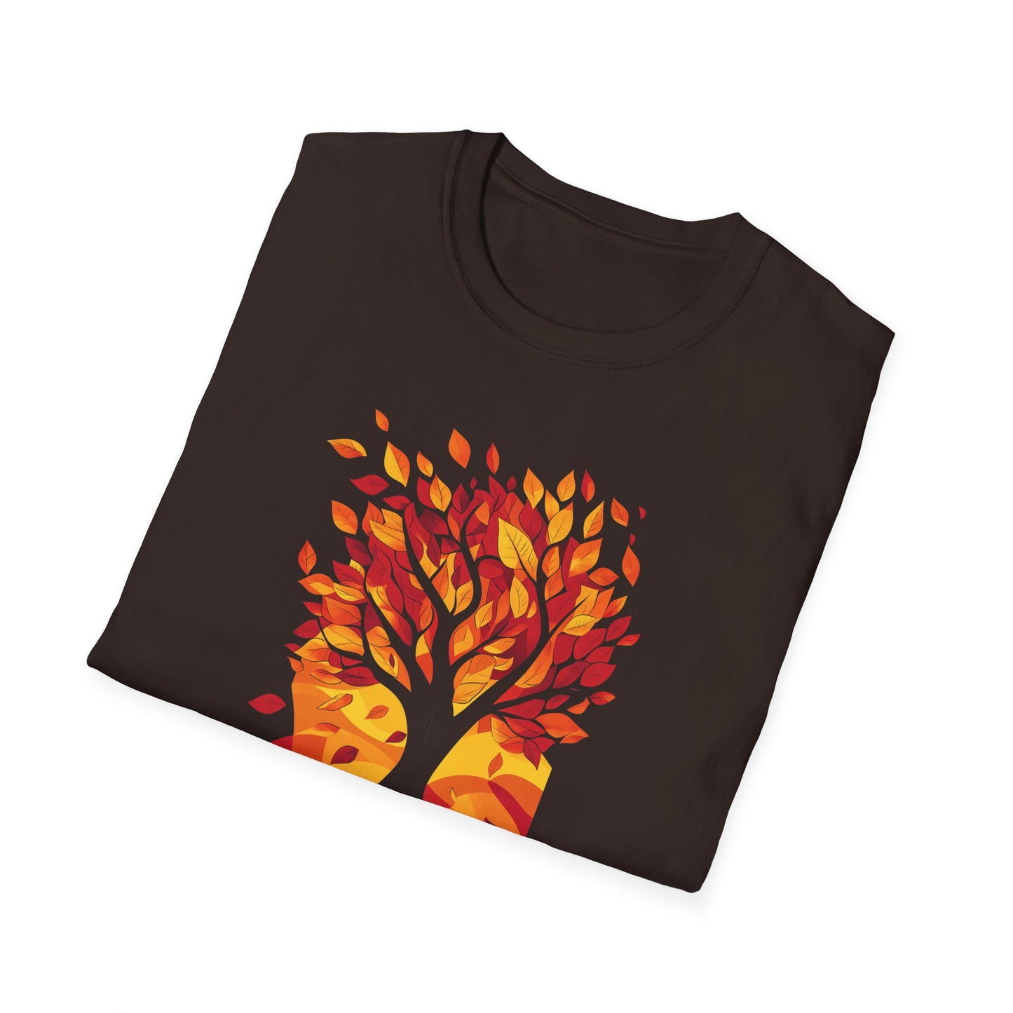 Autumn Tree Abstract Graphic T-Shirt | Fall Nature Tee | Shirt for Nature Lovers | Fall Leaves Shirt | Perfect for Outdoor Adventures Hikers