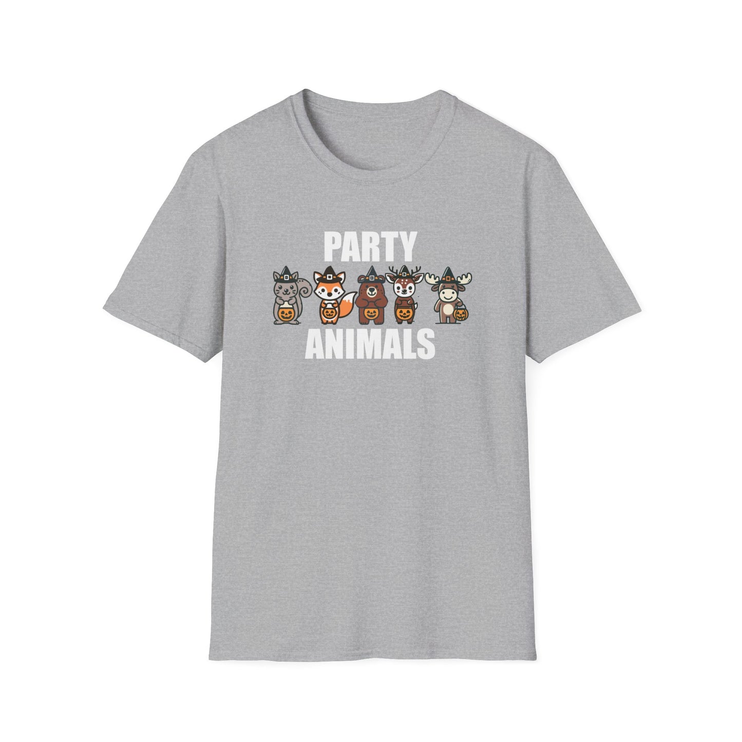 Party Animals Halloween T-Shirt - Funny Trick-Or-Treat Animal Tee - Forest Animals Halloween Costume Shirt