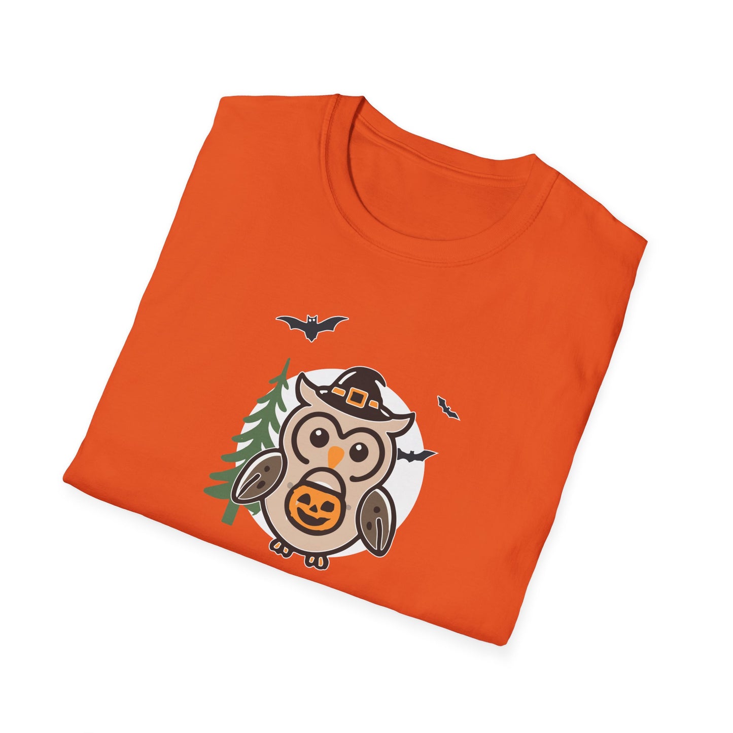 Cute Owl Halloween Trick or Treat T-Shirt | Adorable National Park Animal Illustration Tee | Perfect for Halloween and Nature Lovers