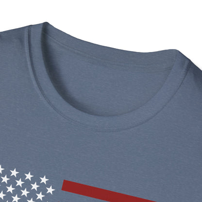 Patriotic Mountain T-Shirt - American Flag Outdoor Graphic Tee - Perfect for Nature Lovers - 2024 Election Shirt