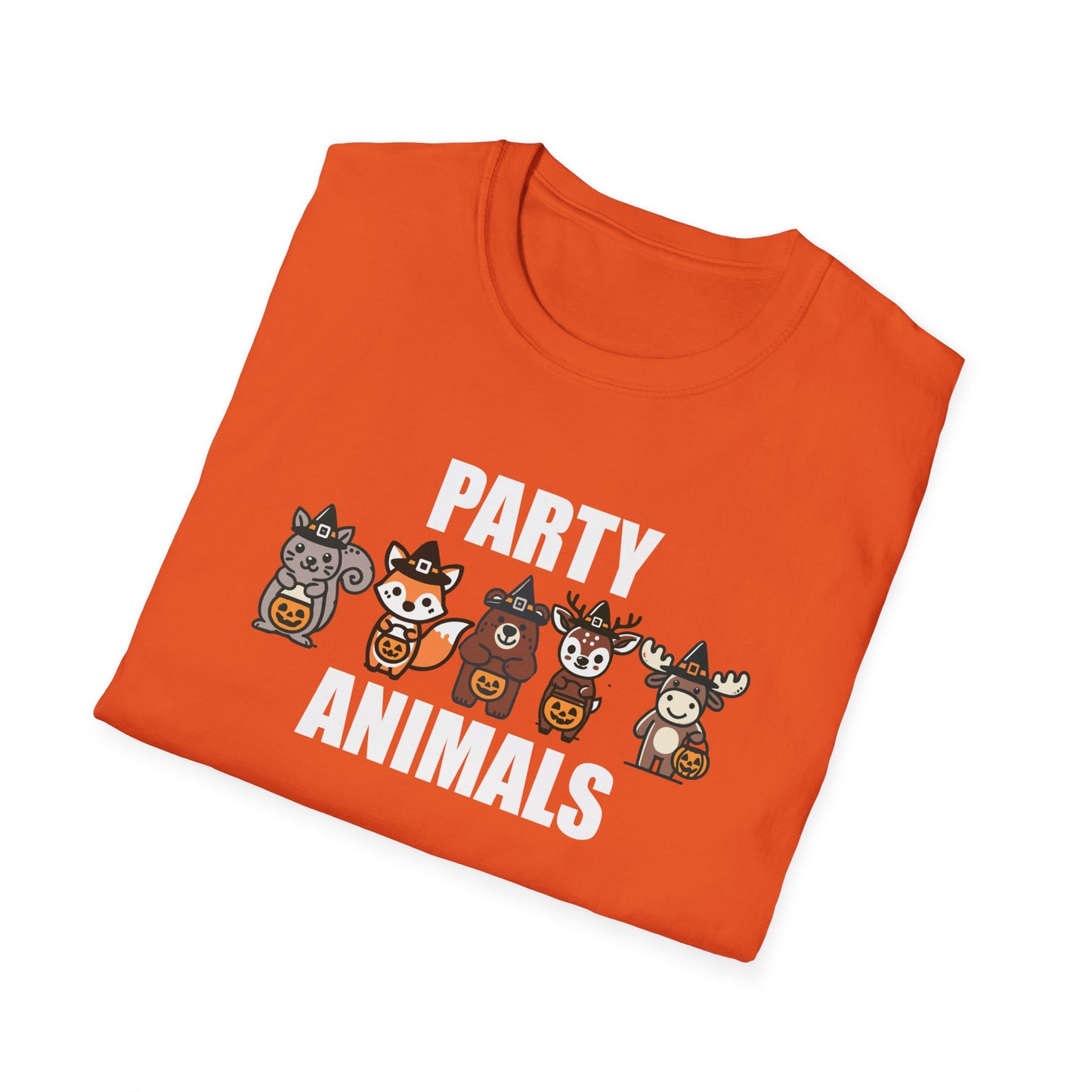 Party Animals Halloween T-Shirt - Funny Trick-Or-Treat Animal Tee - Forest Animals Halloween Costume Shirt