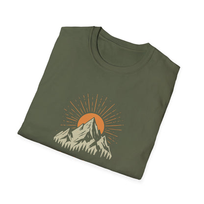 Rise & Climb Rock Climbing T-Shirt, Mountain Climber Tee, Outdoor Adventure Shirt, Inspirational Hiking Top, Mountaineer Gift for Men