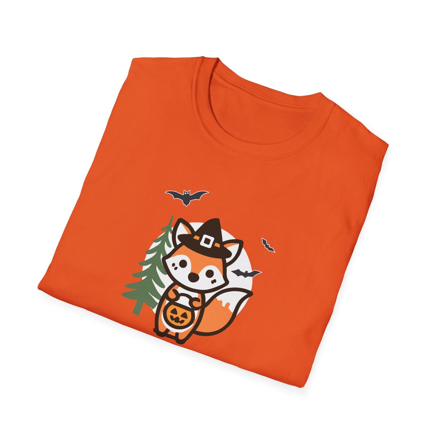 Cute Fox Halloween Trick or Treat T-Shirt | Adorable National Park Animal Illustration Tee | Perfect for Halloween and Nature Lovers