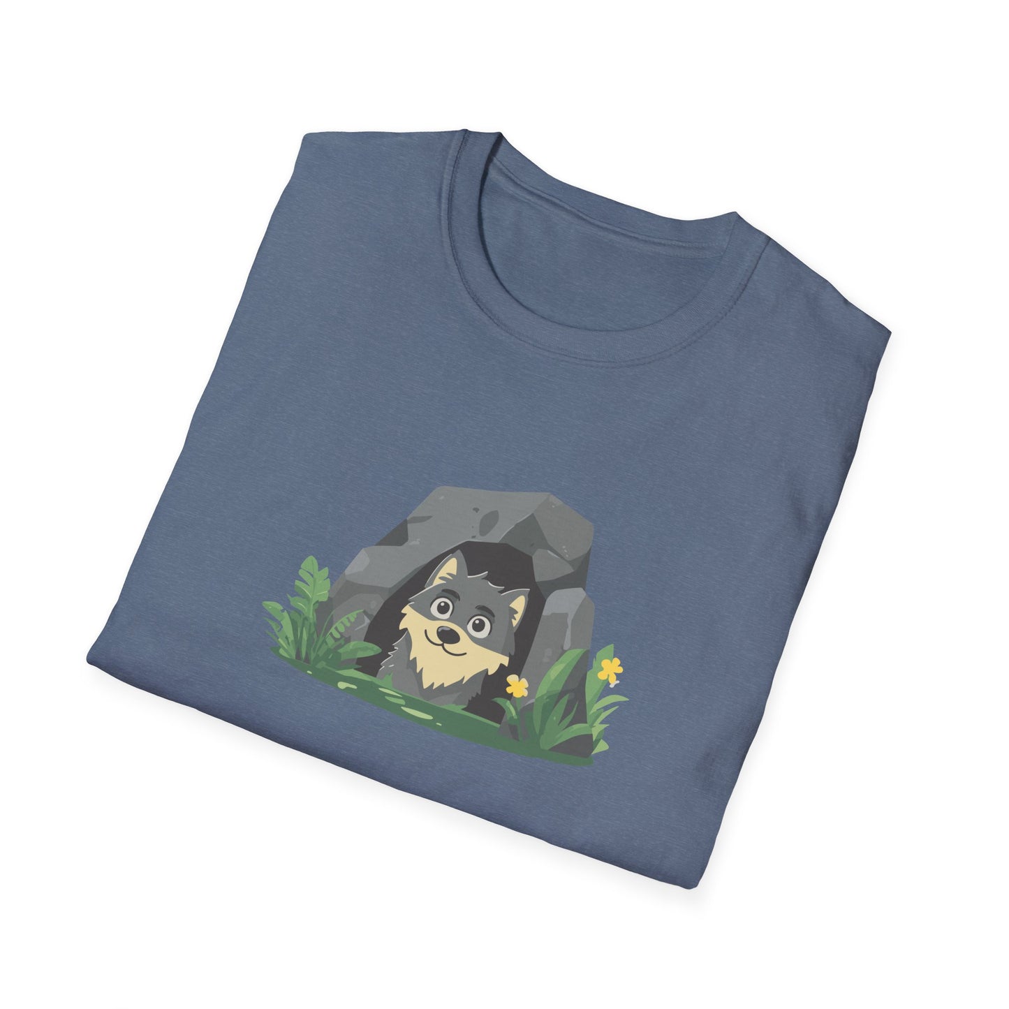 Adorable Wolf Cave T-Shirt | Cute Woodland Animal Graphic Tee | Perfect for Nature Lovers, National Park Enthusiasts, and Outdoor Adventures