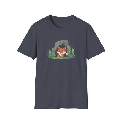 Adorable Fox Cave T-Shirt | Cute Woodland Animal Graphic Tee | Perfect for Nature Lovers, National Park Enthusiasts, and Outdoor Adventures