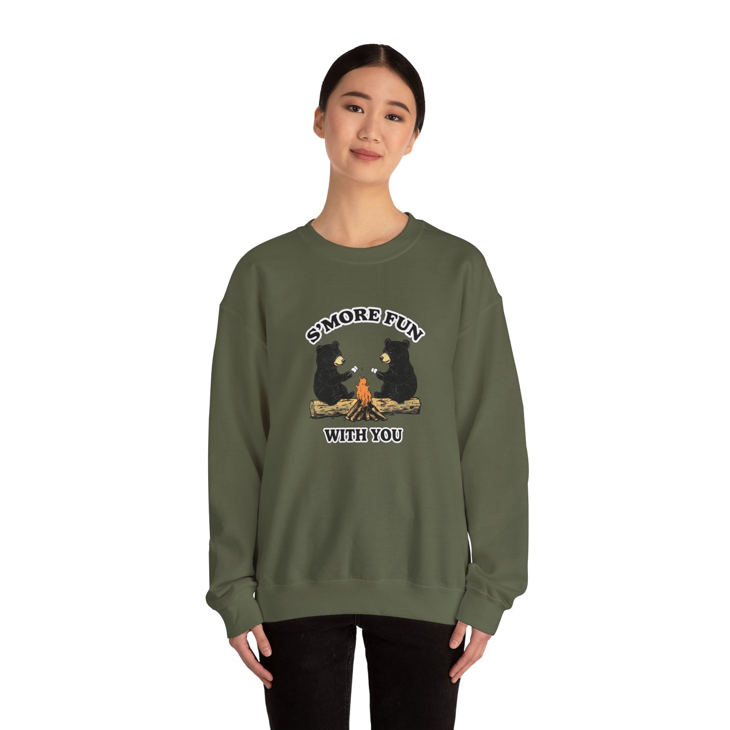 S'more Fun With You Sweatshirt, Bestie Gift, Autumn Camping Shirt, Best Friend S'more Lover, Cozy Campfire Sweatshirt, Hiking & Camping