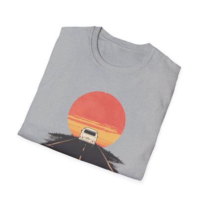 Chasing Sunsets T-Shirt | Retro Road Trip Tee | Outdoor Adventure Shirt | Hiking & Camping Gift | Van Life Travel Tee