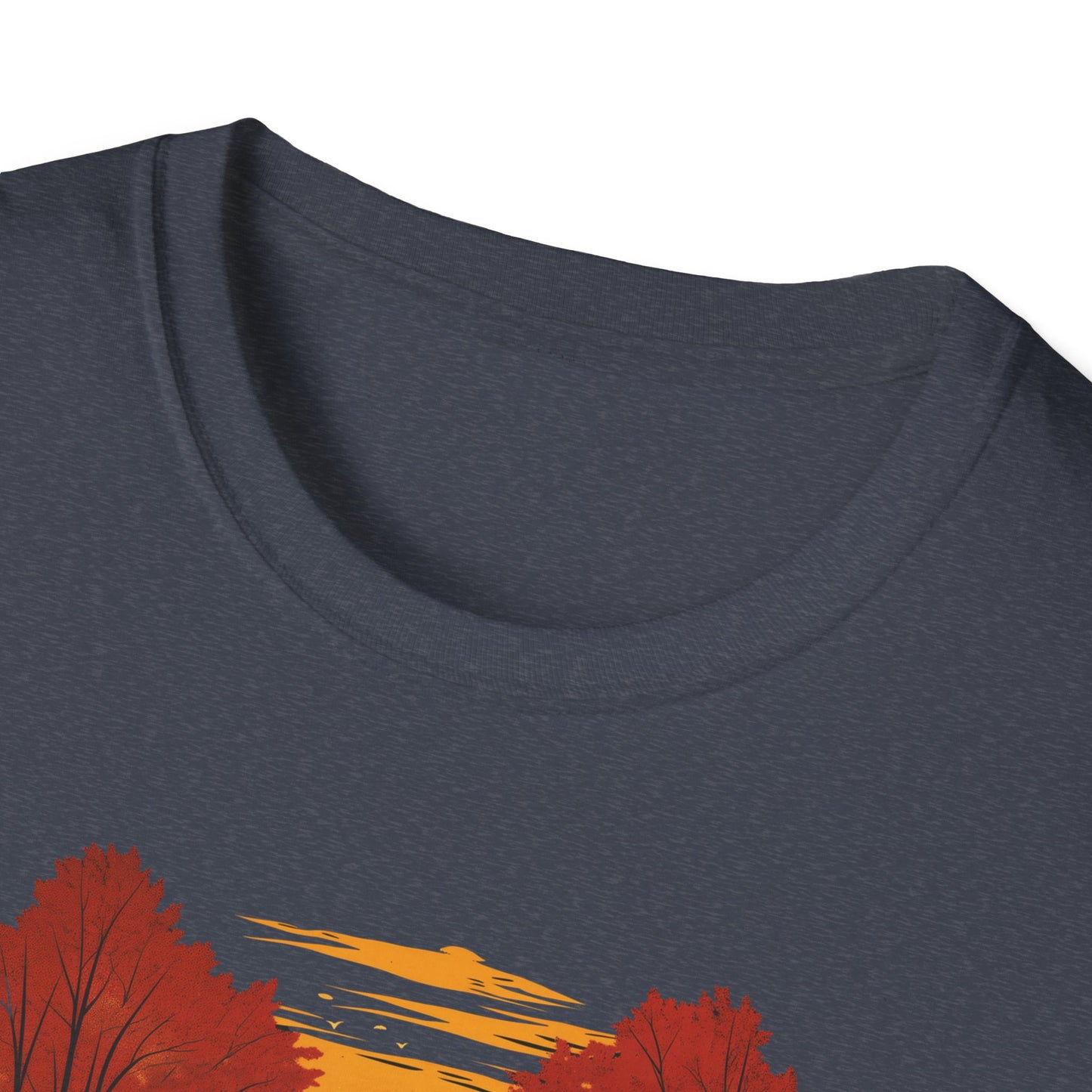 Autumn Adventure Awaits T-Shirt | Fall Nature Graphic | Covered Bridge Fall Shirt | Autumn Road Trip Shirt | Fall Apparel for Nature Lovers