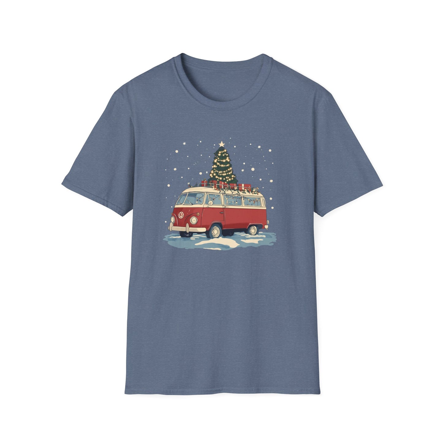 Christmas Van Life T-shirt | Cozy Holiday Camper Tee | Festive Gift for Van Life Lovers and Outdoor Adventurers, Merry Van Life