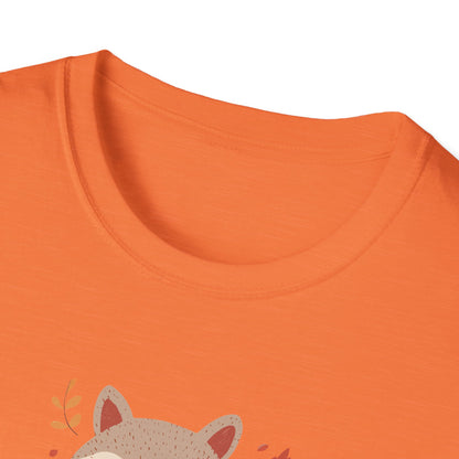 Crisp Air, Cozy Layers T-Shirt | Cute Fox Fall T-Shirt | Cozy Autumn Vibes Tee | Woodland Animal Sweater Shirt | Fall Coffee Lovers Shirt