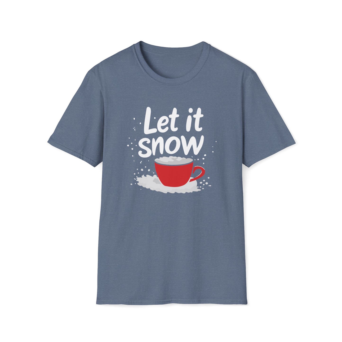 Let it Snow Coffee Lover T-shirt, Christmas T-shirt, Coffee T-shirt